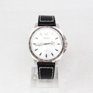 INVICTA #40251 Brown Genuine Leather Stainless Steel Watch